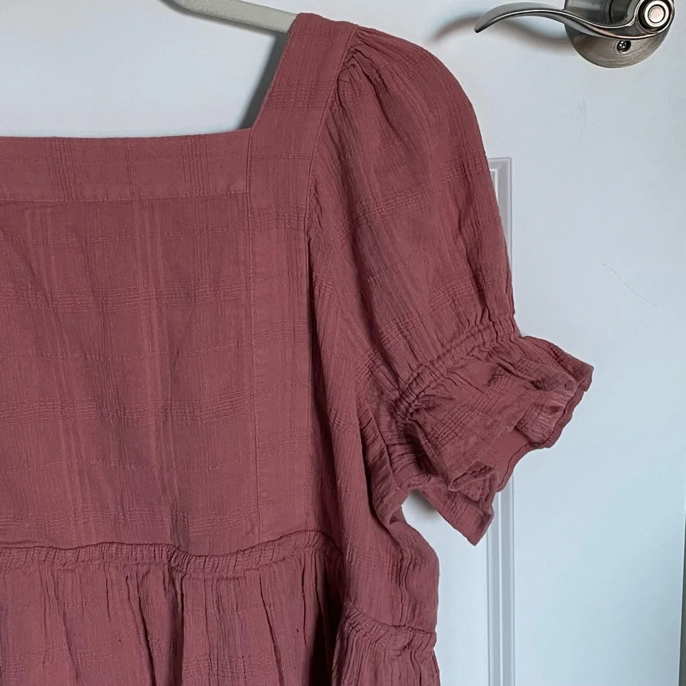 Madewell Mauve Pink Puff-Sleeve Mini Dress - Picture 11 of 16